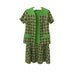 Reserved- Green and Plaid Shift Dress