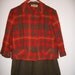 Vintage 50s plaid wool autumn suit by Marie Phillips - FREE shipping worldwide