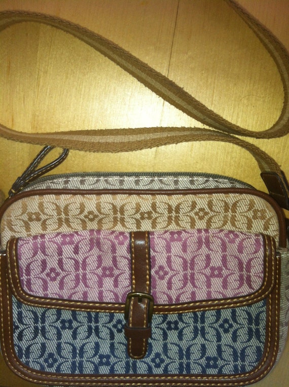 fossil multicolor handbag