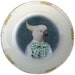 Rachelle the Cockatoo - Altered Vintage Plate