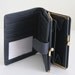 Vintage Leather Wallet with Kiss Framed Pocket - 1980's French's style wallet