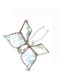Butterfly Stained Glass Suncatcher Clear White Handmade OOAK