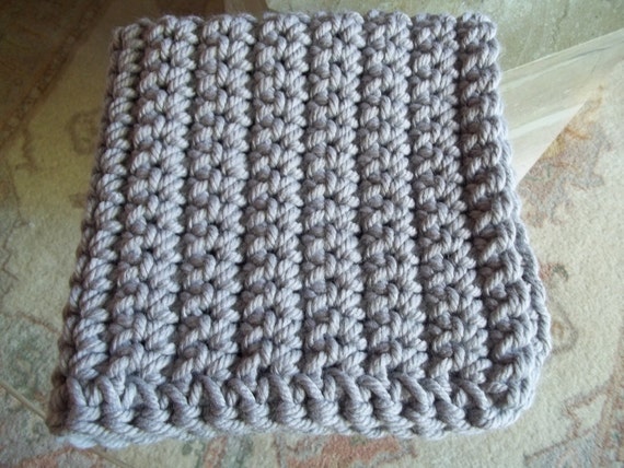 Modern Grace Design: Chunky Ribbed Crochet Blanket :: Free ...