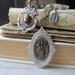 RESERVED for Gina - st. christopher and the lady - vintage assemblage necklace with catholic medal by the french circus