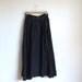 Vintage 1980s black silk full skirt
