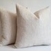 Sukan / SET (4 PILLOW) Linen Pillow Cover, Natural Slip Cover Decorative Eco Friendly -20x20 inch