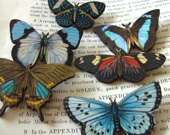 Large, Wooden, BUTTERFLY Brooch, Choose B1,2,3,4,5,6, brooch, wood, by NewellsJewels on etsy