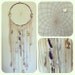 Huge Shimmering White & Gold DREAMCATCHER, crystals, vintage trims FREE SHIPPING