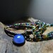 Color Changing Mood Stone Pendant with Coconut Beads and Mix Glass Necklace - Boho - Hippie - Stacking Beaded Necklace