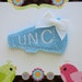 UNC Hair Clip- UNC Hair Bow - Felt Hair Clip