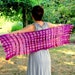 Scarf SALE. Felted Scarf.Nuno Felted Scarf.Lattice Scarf.Handmade Merino Wool and Cotton Gauze Scarf.