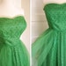 Vintage 1950s Party Dress in Fabulous Green Tulle with Sparkle