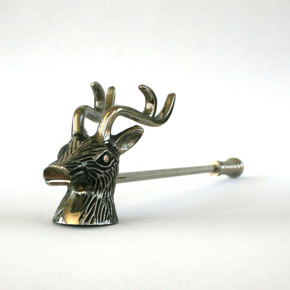 Deer Decor. Deer Candle Snuffer. Silver. Holiday Decor. Winter