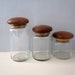 Mid Century Danish Modern Glass Canisters