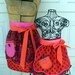 Mommy and Me Matching Half Apron Set in Bright 70s Colors