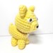 Crocheted Yellow Dog