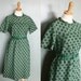 20 Dollar Sale - Vintage 60s ST PATTY'S Day Scooter Dress - Women Medium Large