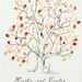 RESERVED (for misplacedmitten) Guest book fingerprint tree, MEDIUM elm tree with 3 dogs (drawing with no ink pads)