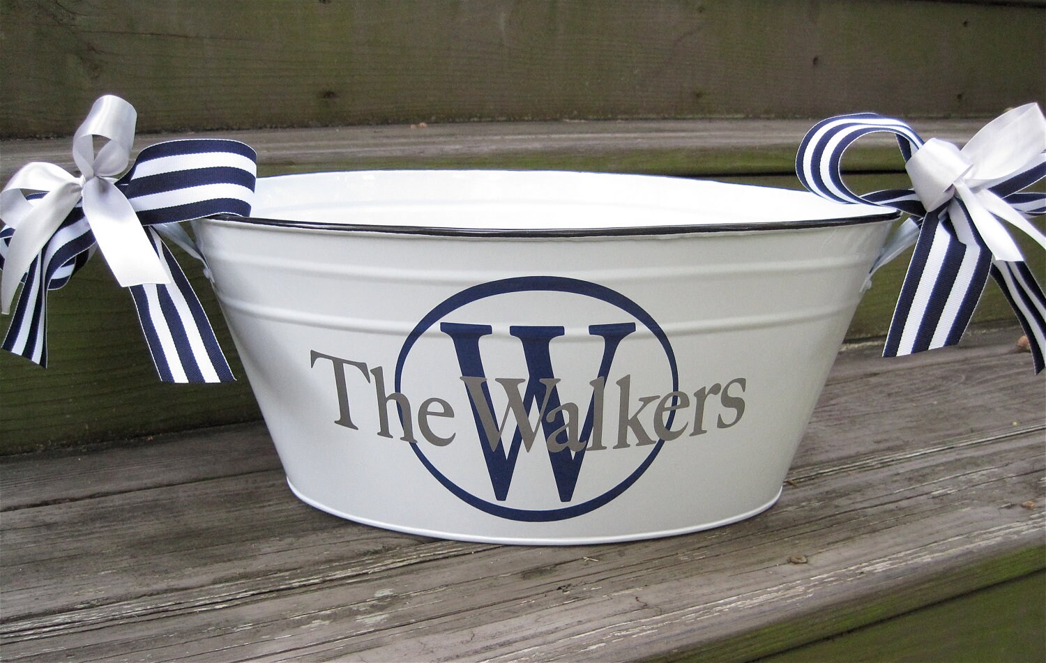 Personalized metal tub/beverage bucketassorted colors