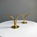Swedish Modern Brass Candlesticks by Ystad Metall Sweden - Ivar Alenius Bjork