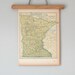 1940s Antique State Maps of Minnesota and Mississippi