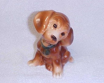 Vintage Royal Copley Dachshund Doxie Dog Dachie Doggie Figurine Ceramic Pottery 1940's