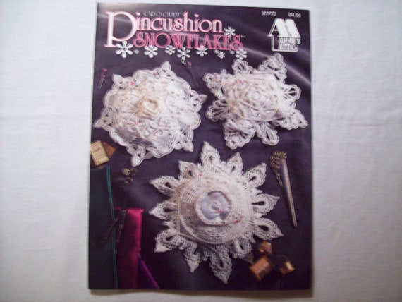 Crochet Pincushion Snowflakes, Annies Attic 87P72, Christmas Thread ...
