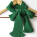 Emerald green, woman fashion bow scarf fall winter