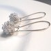 Silver modern wire ball drops on silver kidney wires. Perfect everyday earrings.
