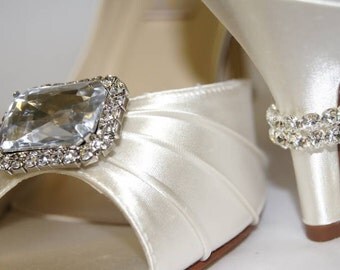 with this ring bridal dyeable shoes