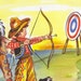 vintage print COWBOY INDIAN Letter A vintage ABC page, bow and arrow, cowboy and indian nursery decor