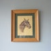 Vintage Framed Horse Print Signed Koekkoek