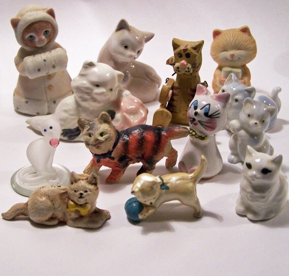 miniature cat figurine