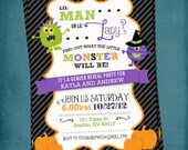 What will the Little Monster Be. Gender Reveal. Halloween Edition. Baby Shower Invite by Tipsy Graphics. Il_170x135