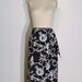 Vintage 1980s Skirt - 80s Nautical Skirt - Navy Blue and White