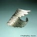 Archangel wing ear cuff No.2, Sterling Silver Ear Cuffs clip earring, Unique earcuff Jewelry for men & women, Left