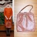 Vintage 60s Framed Light Brown Purse