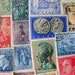 Grecian Love 50 Vintage Greek Worldwide Postage Stamps Philately Greece Athens Cyprus Kibris Ancient Ruins Hellas