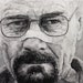 Walter White Triumphant - India Ink on Panel