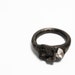 Fulgerite and Herkimer Diamond Copper Ring (6.5)