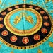 huge silk scarf CHERUB HOLLYWOOD REGENCY design, Boticelli great wall art of pillow