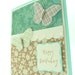 Butterfly Birthday Card for Her, Pastel Birthday Card, Handmade Paper Greeting Card, Aqua Card