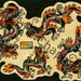 Americana Dragons Tattoo Flash