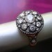 ALEXANDRA ring mid century antique vintage diamond inspired sterling rose gold