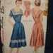 Lovely Neckline 1951 Sundress Simplicity 3552 Bust 30 Rockabilly Pattern