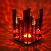 Votive Candle Holder Red Stained Glass