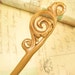 Exquisite Handmade Wooden Hair Sticks Peach Wood