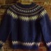 Fabulous Vintage Hand Knit Shetland Wool Fair Isle Sweater