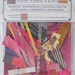 Painted Paste Paper BAG of SCRAPS - Deeply Red Truly Gold