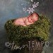 Grassy Green Prop Blanket Newborn Photography Prop Grass Baby Blanket Small Blanket